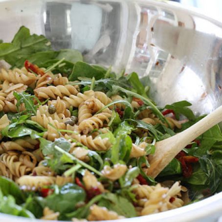 Summer Pasta Salad with Baby Greens