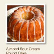 Almond Sour Cream Pound Cake
