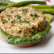 Lemon Garlic Tuna Burgers