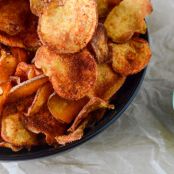 Homemade BBQ Sweet Potato Chips