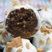 peanut butter banana cake balls ( Dog Treats)