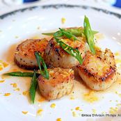 Meyer Lemon Pan Grilled Scallops