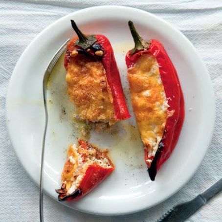 Greek Delicious! Peppers Stuffed with Feta