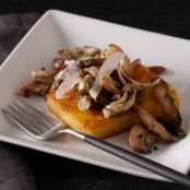 Pan-Fried Polenta with Mushrooms