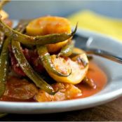 GREEK GREEN BEANS w/SQUASH & TOMATOES