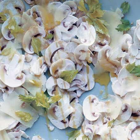 MUSHROOM CARPACCIO WITH PECORINO TOSCANO