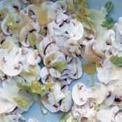 MUSHROOM CARPACCIO WITH PECORINO TOSCANO