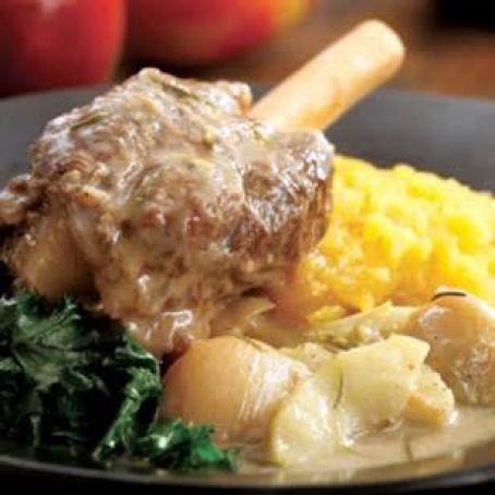 Hard Cider-Braised Lamb Shanks