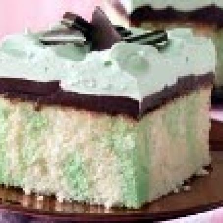 Grasshopper Fudge Cake