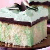 Grasshopper Fudge Cake