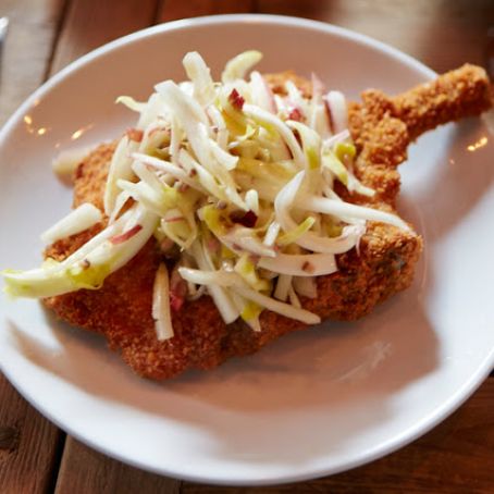 Pork Chop Milanese with Belgian Endive and Treviso Salad