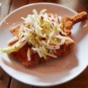 Pork Chop Milanese with Belgian Endive and Treviso Salad