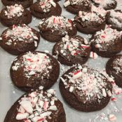 Double Chocolate-Peppermint Crunch Cookies