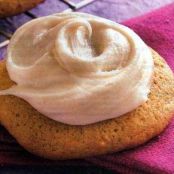 Pumpkin Cookies with Browned Butter Frosting