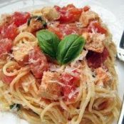 Angel Hair with Tomatoes, Basil & Croutons