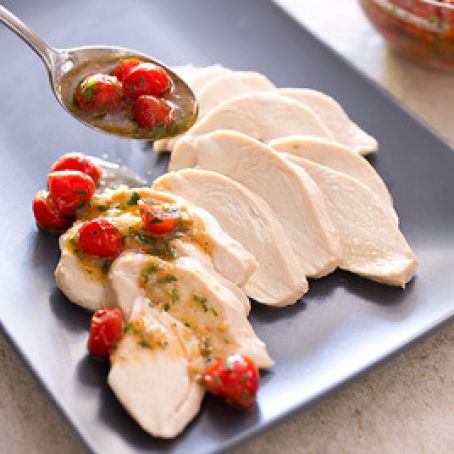 Perfect Poached Chicken Breasts for Two