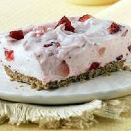 Strawberry Fields No-Bake Cheesecake