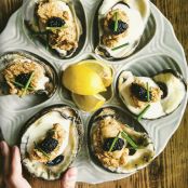 Fried P&J Oysters with Louisiana Caviar Ranch Dressing