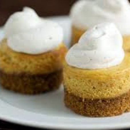 Mini Eggnog Cheesecakes