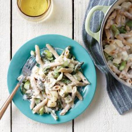 Creamy Asparagus and Hearts of Palm Pasta