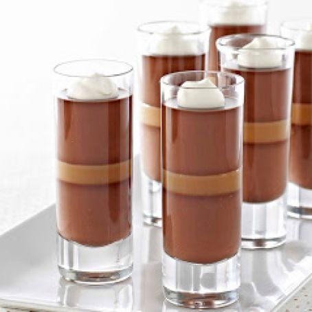 Dark Chocolate Caramel Panna Cotta