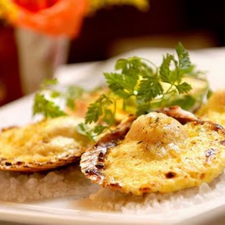 VIERAS GRATINADAS CON PORO Y TOCINO