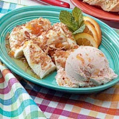 Broiled Bananas A La Mode