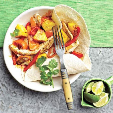 Chicken-Pineapple Fajitas