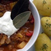 Hungarian Goulash with Sauerkraut