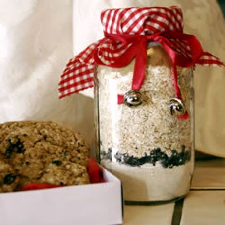 Oatmeal Raisin Spice Cookie Mix in a Jar