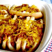 Cooking with K | Southern Kitchen Happenings: Baked Texas Style Chili Dogs {Granny's Recipe Revisited}