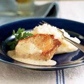 Pork Chops with Beer and Bacon Gravy   (Rachael Ray)