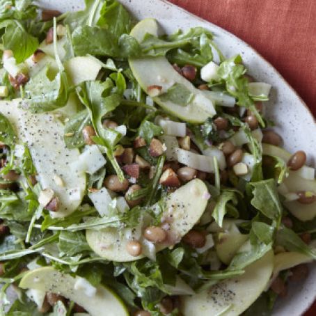 Harvest Apple Salad with Yellow Indian Woman Beans