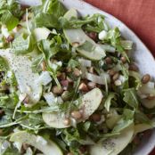 Harvest Apple Salad with Yellow Indian Woman Beans