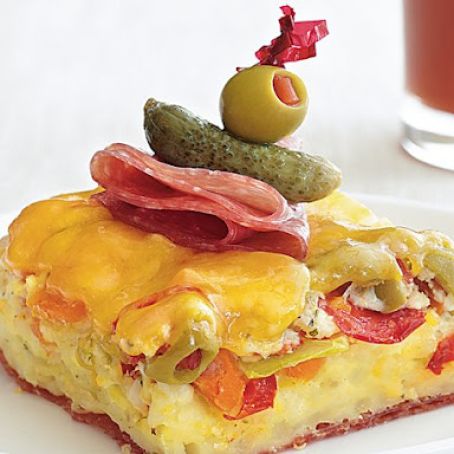 Muffuletta Brunch Bake