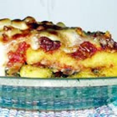 Pesto Polenta Lasagna