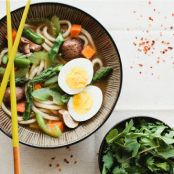 NOODLE-Udon Noodle Soup with Vegetables