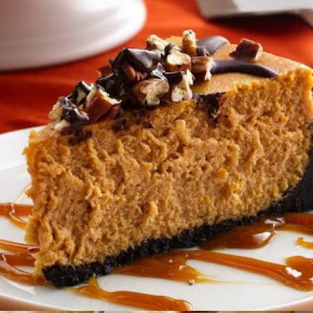 Turtle Pumpkin Cheesecake
