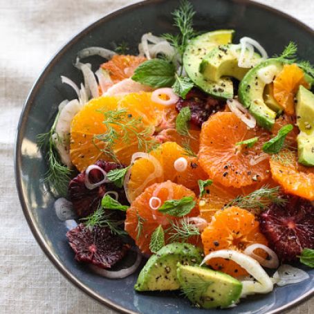 Citrus Fennel and Avocado Salad