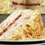 L'Angolo Cafe's Strawberry-Coconut Layer Cake