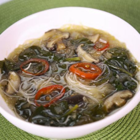 Spicy Mushroom & Noodle Soup