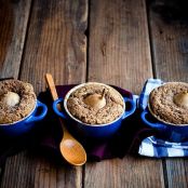 Cognac-Caramel, Pecan Pear Pudding Cakes