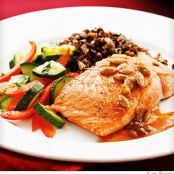 Salmon With Pepita-Lime Butter