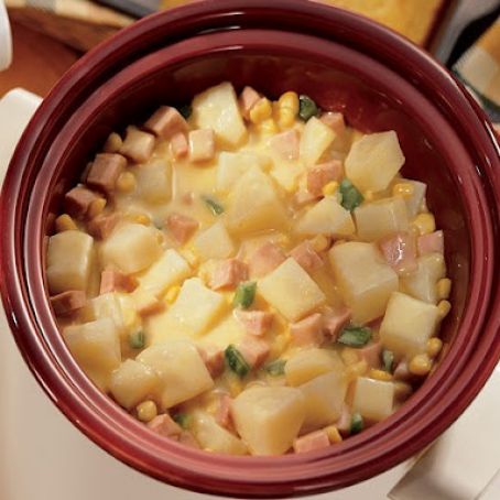Corn, Ham and Potato Scallop (WW 6 Pts)