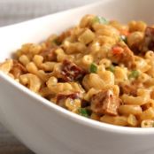 Stovetop Mardis Gras Mac & Cheese