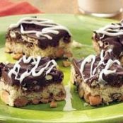 Nutty Chocolate Pretzel Bars
