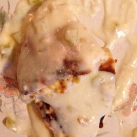 Chipotle Chicken Quesadillas w/White Sauce