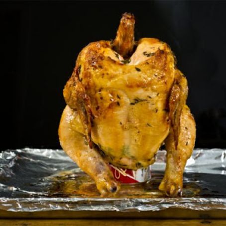 Beer Can Oven Baked Chicken