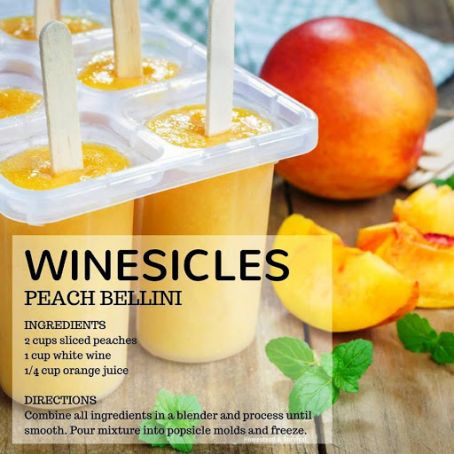 Peach Bellini Winesicle