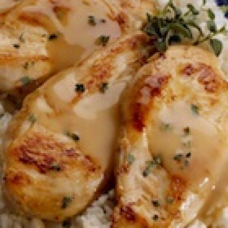 Lemon Goat Cheese Chicken